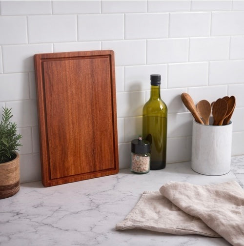Handcrafted Cherry Wood Cutting Board - Custom Engraved