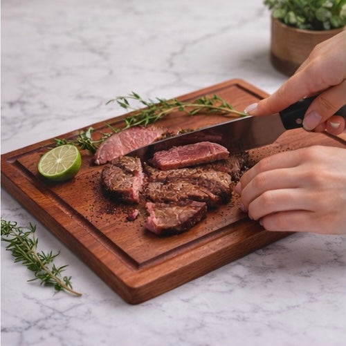 Handcrafted Cherry Wood Cutting Board - Custom Engraved